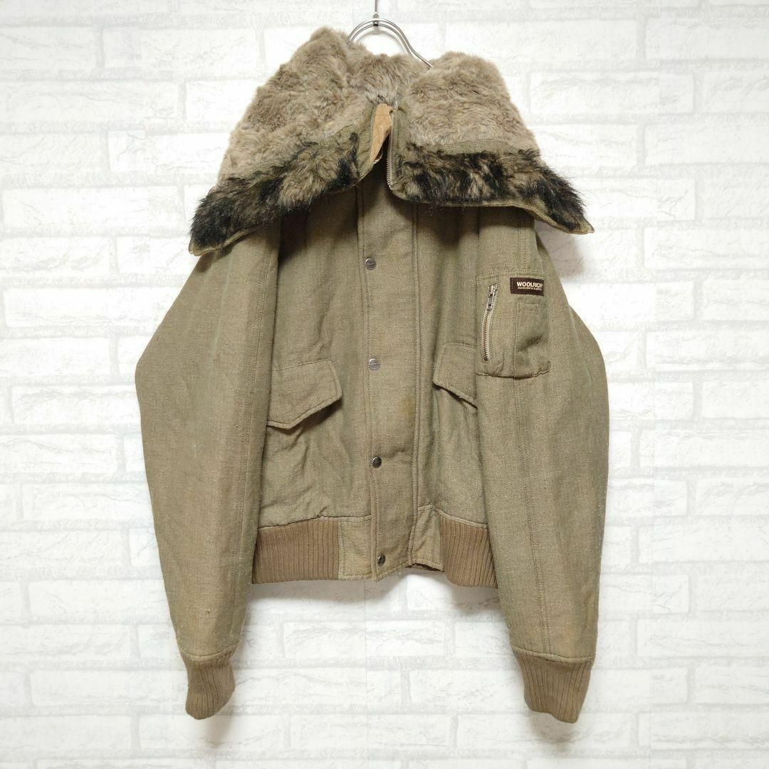 WOOLRICH(ウールリッチ)のWOOLRICH ウールリッチ ツイートファーフード フーデットブルゾン メンズのジャケット/アウター(ブルゾン)の商品写真