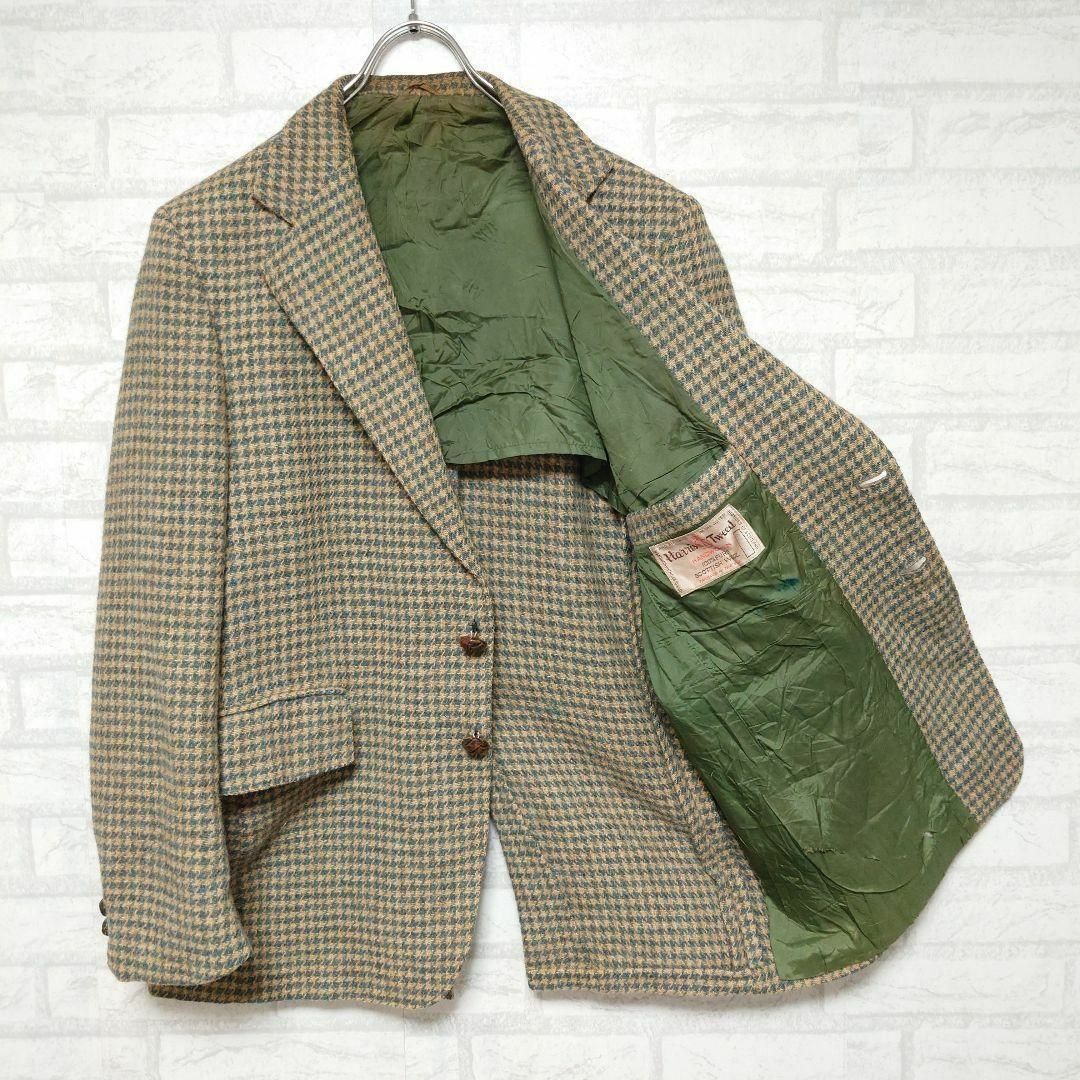 Harris Tweed(ハリスツイード)の《USA製》HARRIS TWEED 80sハリスツイード 千鳥格子 2B メンズのジャケット/アウター(テーラードジャケット)の商品写真