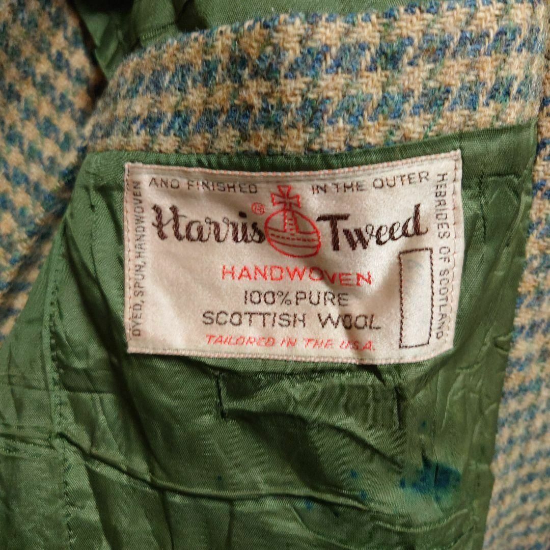 Harris Tweed(ハリスツイード)の《USA製》HARRIS TWEED 80sハリスツイード 千鳥格子 2B メンズのジャケット/アウター(テーラードジャケット)の商品写真