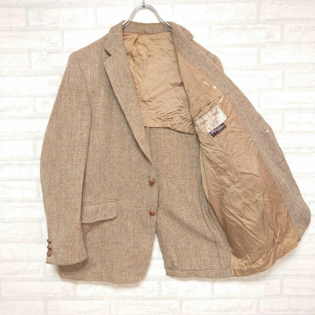 Harris Tweed(ハリスツイード)の《USA製》ハリスツイード 80s HARRIS TWEED ヘリンボーンウール メンズのジャケット/アウター(テーラードジャケット)の商品写真