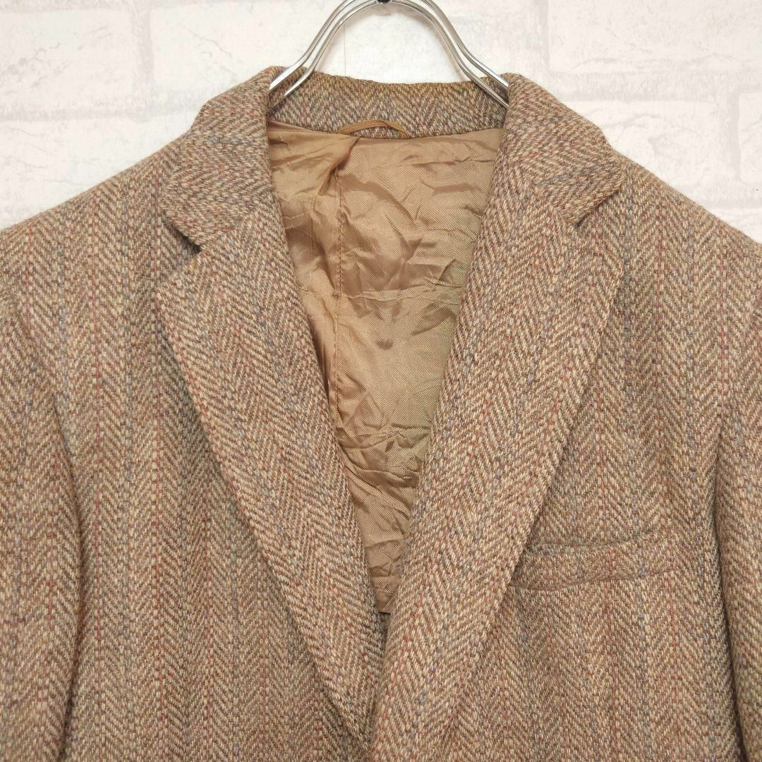 Harris Tweed(ハリスツイード)の《USA製》ハリスツイード 80s HARRIS TWEED ヘリンボーンウール メンズのジャケット/アウター(テーラードジャケット)の商品写真