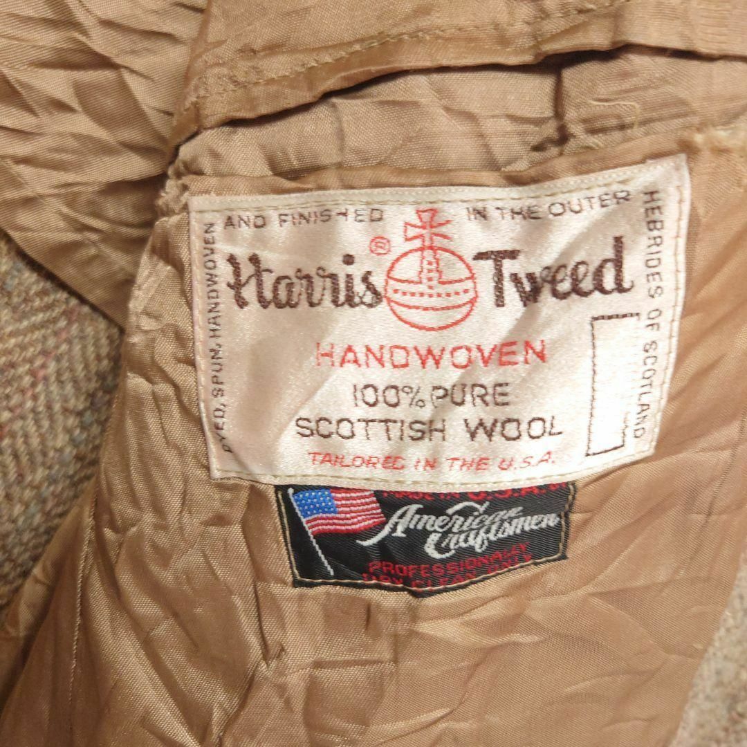 Harris Tweed(ハリスツイード)の《USA製》ハリスツイード 80s HARRIS TWEED ヘリンボーンウール メンズのジャケット/アウター(テーラードジャケット)の商品写真