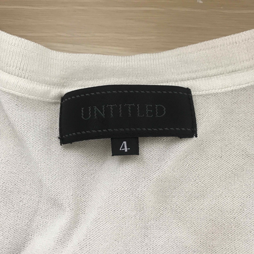 UNTITLED(アンタイトル)のワールド　UNTITLED アンタイトル　レディース　サイズ4 レディースのトップス(Tシャツ(長袖/七分))の商品写真