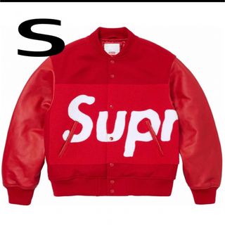 シュプリーム(Supreme)のsupreme Big Logo Chenille Varsity Jacket(スタジャン)