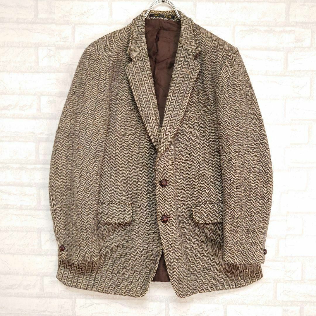 Harris Tweed(ハリスツイード)の80s ハリスツイードジャケット 胡桃ボタン Harris Tweed メンズのジャケット/アウター(テーラードジャケット)の商品写真