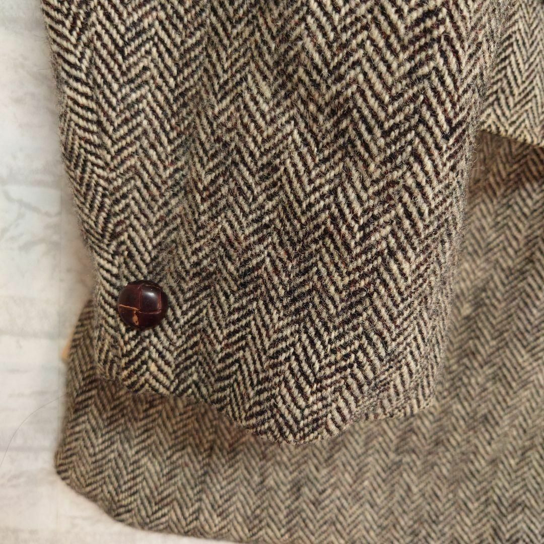 Harris Tweed(ハリスツイード)の80s ハリスツイードジャケット 胡桃ボタン Harris Tweed メンズのジャケット/アウター(テーラードジャケット)の商品写真