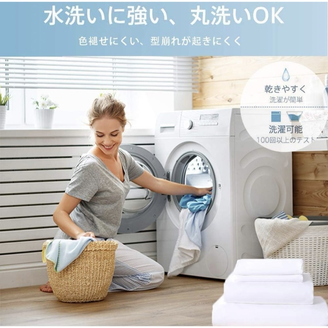 枕カバー 高級棉100％ ホテル品質 サテン織 300本高密度 抗菌 インテリア/住まい/日用品の寝具(枕)の商品写真