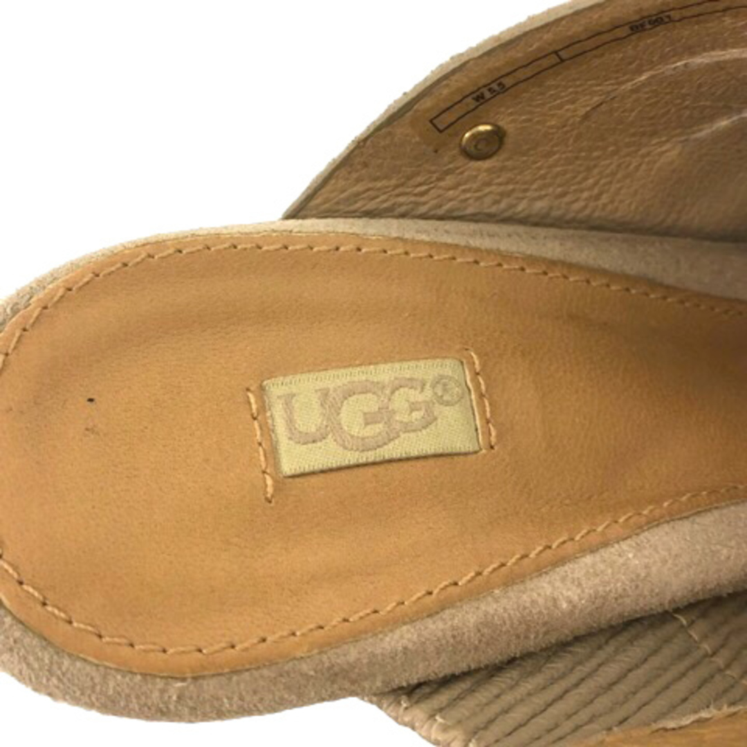 UGG(アグ)のUGG サンダル ウェッジソール スエード コルク 5.5 ベージュ レディースの靴/シューズ(サンダル)の商品写真