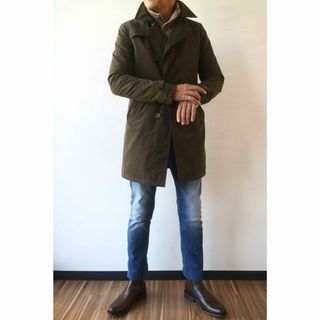 HERNO - 正規品☆ ヘルノHERNO リネン レインコート ゴアテックス