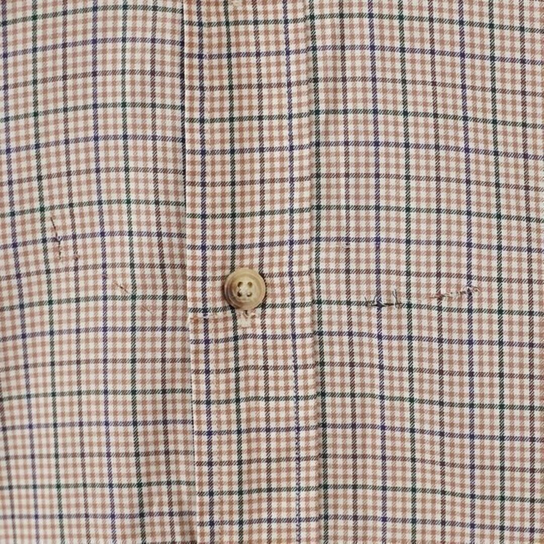 Ralph Lauren(ラルフローレン)のラルフローレン チェックシャツ BD L ベージュ グリーン 緑 ポニー刺繍 メンズのトップス(シャツ)の商品写真