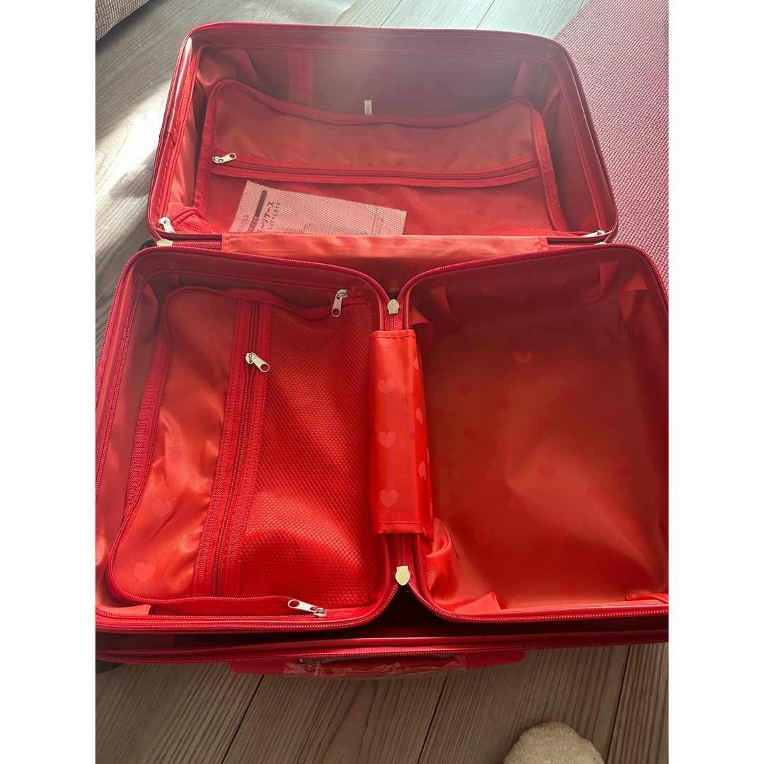 キャリーケース親子レッド レディースのバッグ(スーツケース/キャリーバッグ)の商品写真