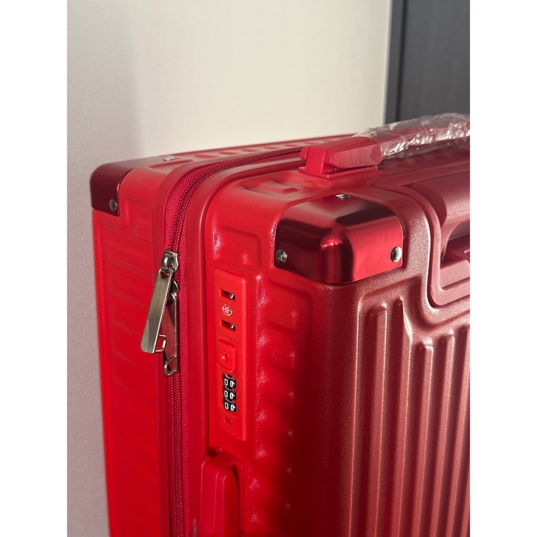 キャリーケース親子レッド レディースのバッグ(スーツケース/キャリーバッグ)の商品写真