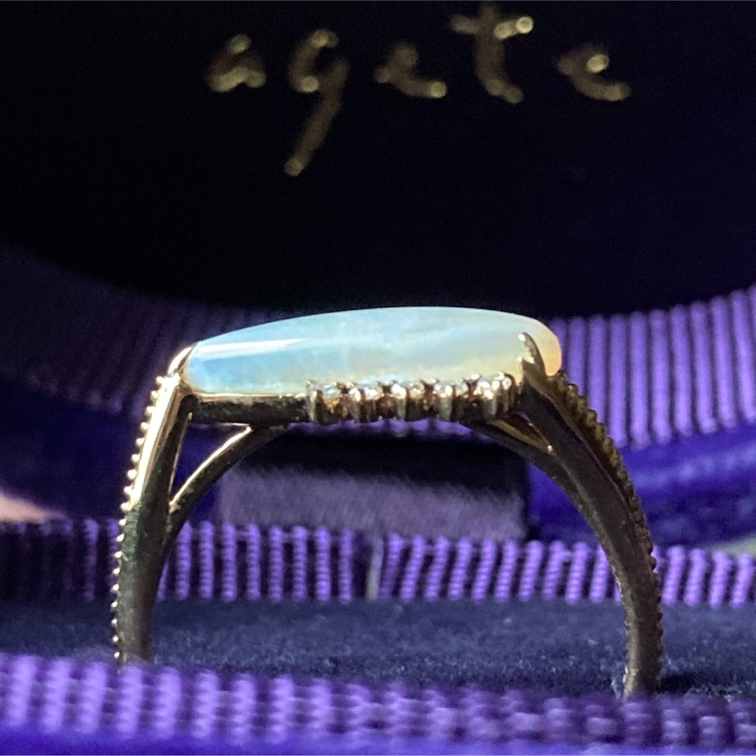 agete(アガット)のアガット　銀座店限定　18K  オパールリング レディースのアクセサリー(リング(指輪))の商品写真