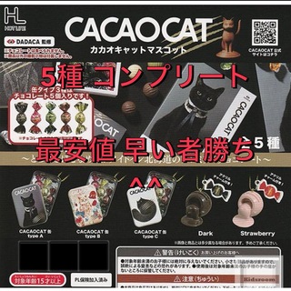 CACAOCAT カカオキャット マスコット ５種 コンプ ガチャ(その他)