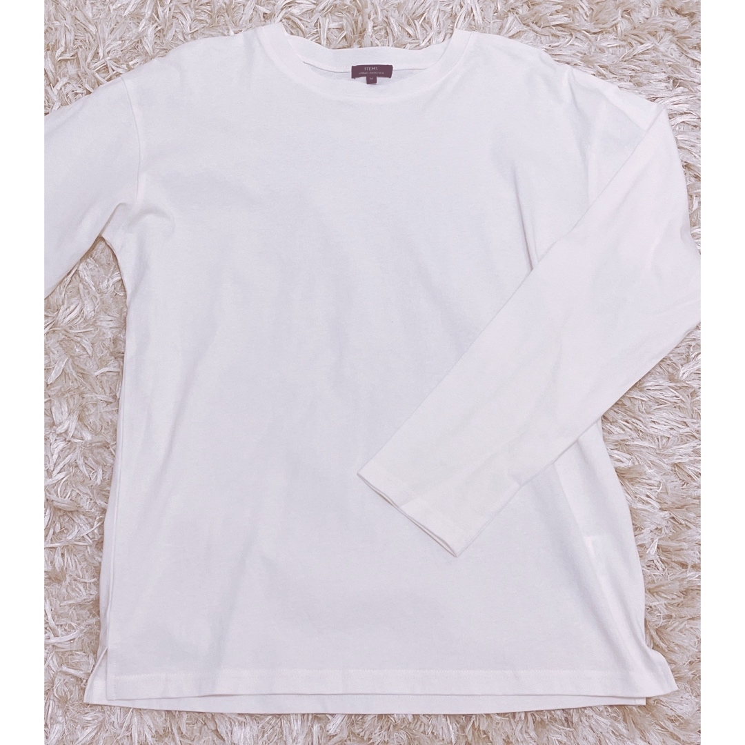 URBAN RESEARCH(アーバンリサーチ)のアーバンリサーチ　ロンT ホワイト　白色　シンプル　カットソー　メンズ メンズのトップス(Tシャツ/カットソー(七分/長袖))の商品写真