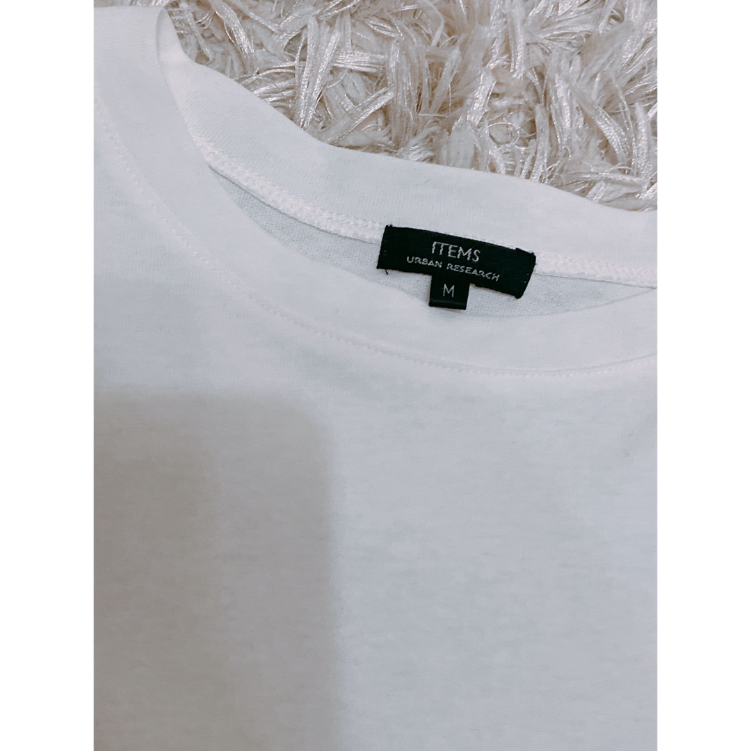 URBAN RESEARCH(アーバンリサーチ)のアーバンリサーチ　ロンT ホワイト　白色　シンプル　カットソー　メンズ メンズのトップス(Tシャツ/カットソー(七分/長袖))の商品写真