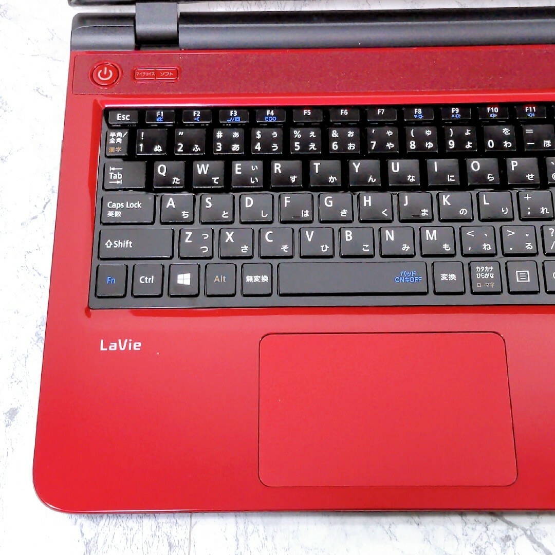 NEC - LS1 薄型✨ NEC 赤 ノートパソコン レッド ノートPC SSD カメラ ...