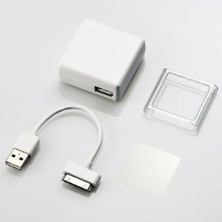 エレコム(ELECOM)の6th iPod nano用充電器付きハードケース クリア(ポータブルプレーヤー)