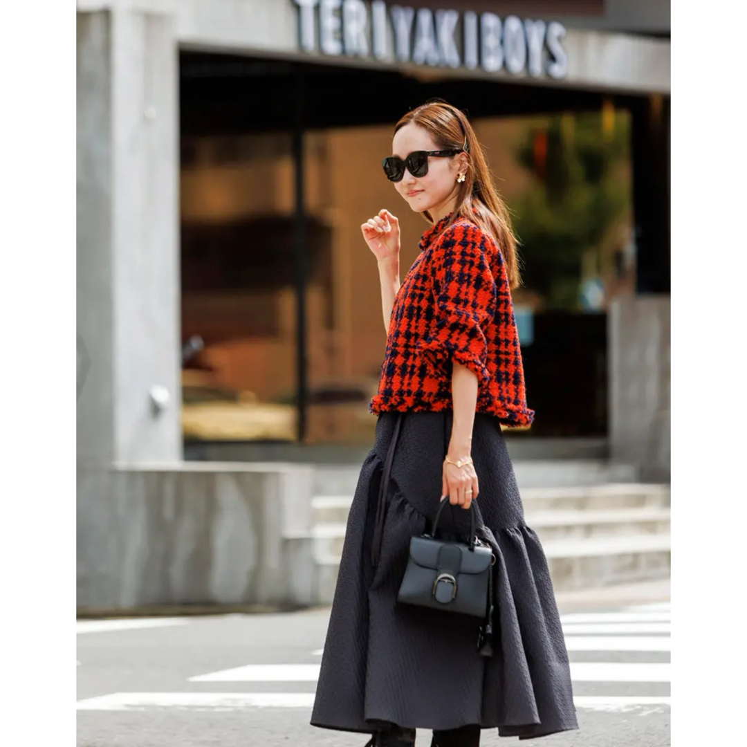 UNITED ARROWS - 新品 タグ付き BLUELEA ジャガードスカートの UNITED ARROWS - 新品 タグ付き BLUELEA ジャガードスカートの