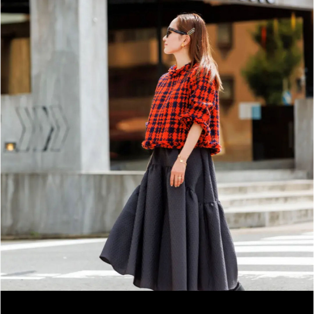 UNITED ARROWS - 新品 タグ付き BLUELEA ジャガードスカートの UNITED ARROWS - 新品 タグ付き BLUELEA ジャガードスカートの