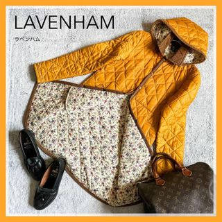 ラベンハム(LAVENHAM)の【LAVENHAM】ラベンハム LIBERTY 中綿キルティングコート 36(ナイロンジャケット)