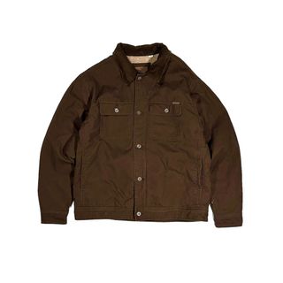 WOOLRICH - woolrich duck work jacket dark brown