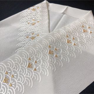 新品【青海波】振袖 結婚式 和装 着物 留袖 袴 半衿 金 刺繍(和装小物)