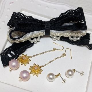 アクセサリーset⑹  ハンドメイド(ヘアアクセサリー)