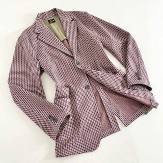 Needles - 1g26 《美品》 Needles ニードルス 2B Jacket Poly J ポリジャケット サイズS グレー メンズ ブレザー 総柄 上着 テーラードジャケット