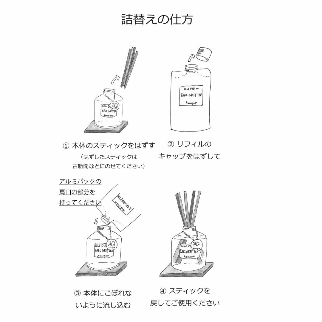 アロマクエスト リードディフューザー ヒノキの香り 280ml 詰替 リフィル  その他のその他(その他)の商品写真