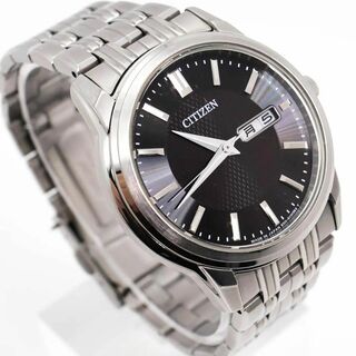 シチズン(CITIZEN)の《人気》CITIZEN Eco-Drive 腕時計 ブラック ソーラー メンズv(腕時計(アナログ))