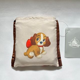 ディズニー(Disney)の<新品>レディ 子犬 エコバッグ ポケット収納 ディズニーストア(キャラクターグッズ)