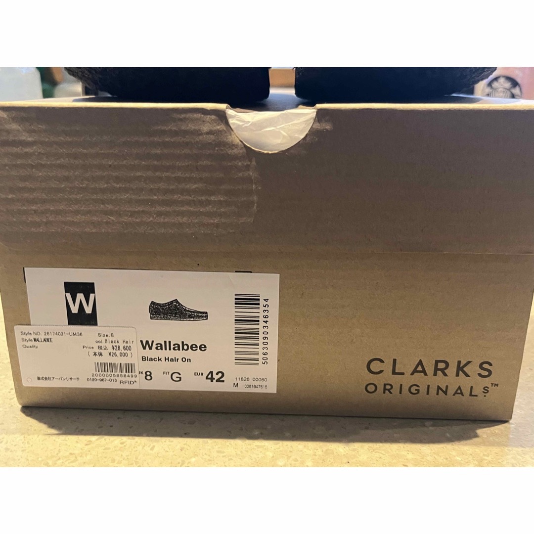 Clarks(クラークス)のClarks WALLABEE クラークス ワラビー ハラコ モカシン 8 メンズの靴/シューズ(スリッポン/モカシン)の商品写真