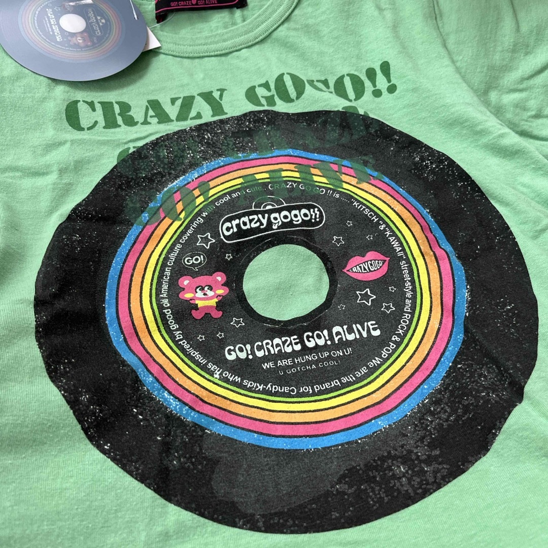 ②crazy gogo!!レコードTシャツ レディースのトップス(Tシャツ(半袖/袖なし))の商品写真