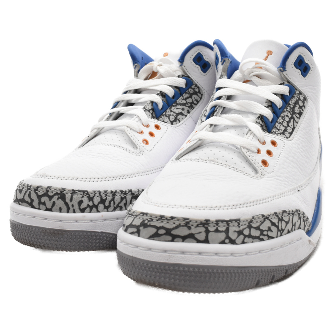 NIKE(ナイキ)のNIKE ナイキ AIR JORDAN 3 RETRO TRUE BLUE エアジョーダン3 レトロ トゥルーブルー ローカットスニーカー ホワイト/ブルー US9 CT8532-148 メンズの靴/シューズ(スニーカー)の商品写真