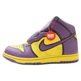 ナイキ(NIKE)のNIKE ナイキ ×メディコムトイ ダンクハイ ピース ベイブキュウブ シティ ハイカットスニーカー US9/27cm 318998-751(スニーカー)