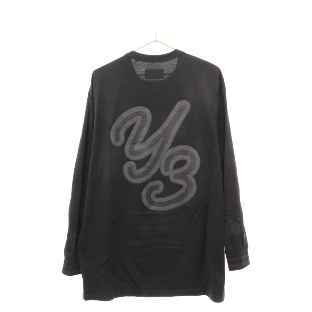 Y-3(ワイスリー)のY-3 ワイスリー Graphic Long Sleeve Tee ゴシックロゴプリント長袖Tシャツ IQ2146 ブラック メンズのトップス(Tシャツ/カットソー(七分/長袖))の商品写真