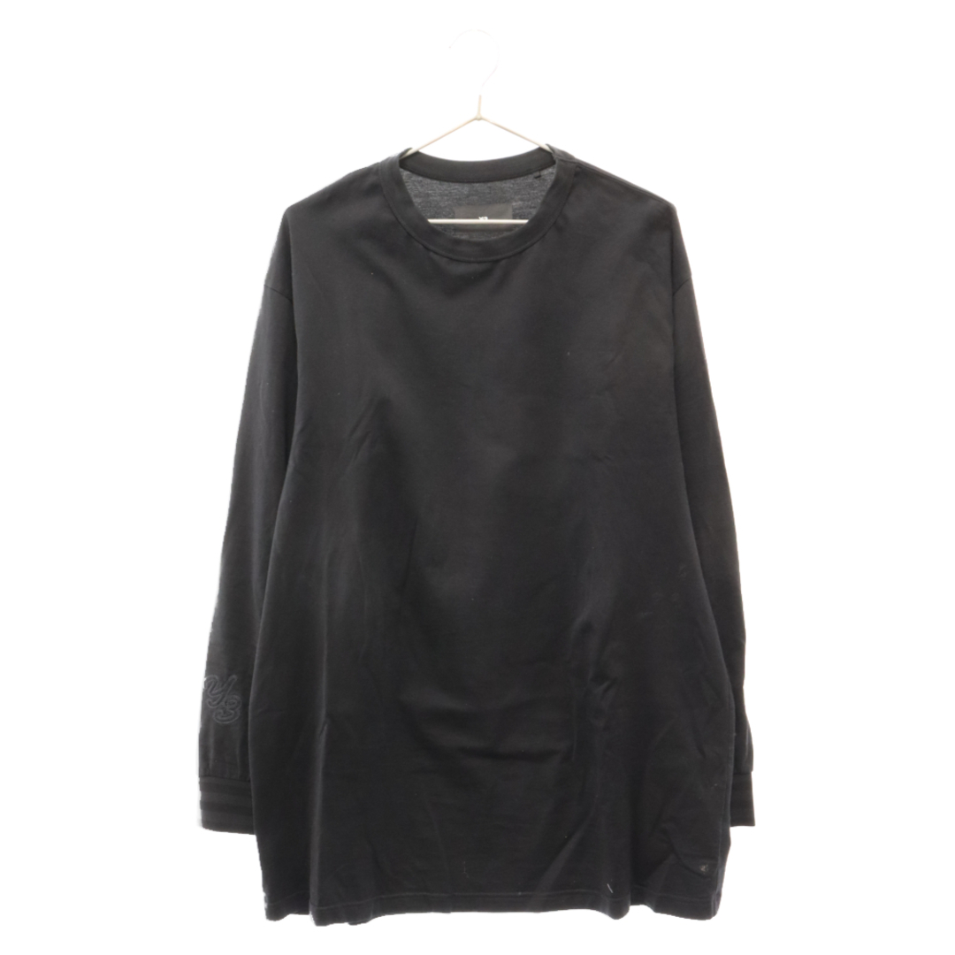 Y-3(ワイスリー)のY-3 ワイスリー Graphic Long Sleeve Tee ゴシックロゴプリント長袖Tシャツ IQ2146 ブラック メンズのトップス(Tシャツ/カットソー(七分/長袖))の商品写真