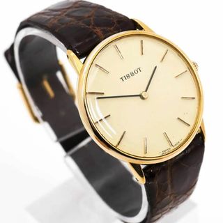 ティソ(TISSOT)の《希少》TISSOT 腕時計 ゴールド 手巻き ヴィンテージ レディースドレスq(腕時計(アナログ))