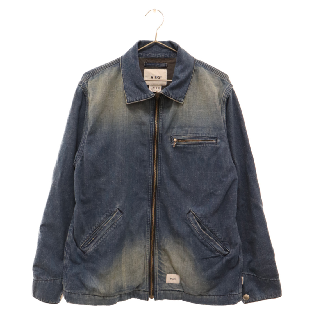 W)taps(ダブルタップス)のWTAPS ダブルタップス 19SS JACKET COTTON DENIM ジップアップ デニム ジャケット インディゴ 191WVDT‐JKM01 メンズのジャケット/アウター(Gジャン/デニムジャケット)の商品写真