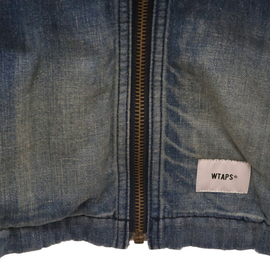 W)taps(ダブルタップス)のWTAPS ダブルタップス 19SS JACKET COTTON DENIM ジップアップ デニム ジャケット インディゴ 191WVDT‐JKM01 メンズのジャケット/アウター(Gジャン/デニムジャケット)の商品写真