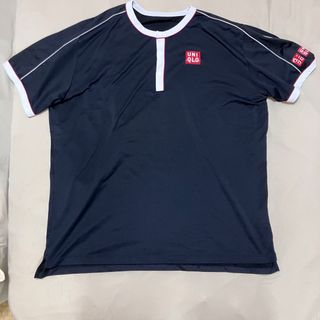 ユニクロ(UNIQLO)のロジャーフェデラー選手着用デザイン UNIQLO シャツ XXL 黒(ウェア)