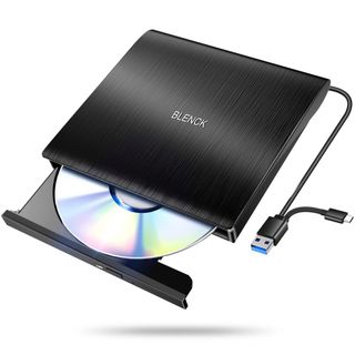 外付けDVDドライブ 極静音 CD DVDドライブ 外付け 高速 USB (DVDプレーヤー)