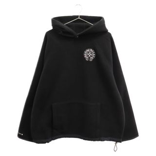 クロムハーツ(Chrome Hearts)のCHROME HEARTS クロムハーツ YNT U DETENT HDPL FLC クロスボールボタンフリースパーカー ブラック(パーカー)