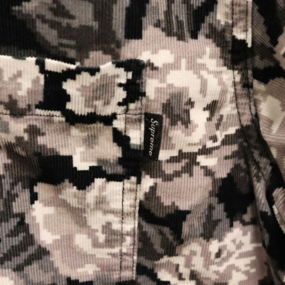 Supreme(シュプリーム)のSUPREME シュプリーム 20AW Digi Floral Corduroy Shirt デジ フローラル コーデュロイ 長袖シャツ グレー メンズのトップス(シャツ)の商品写真