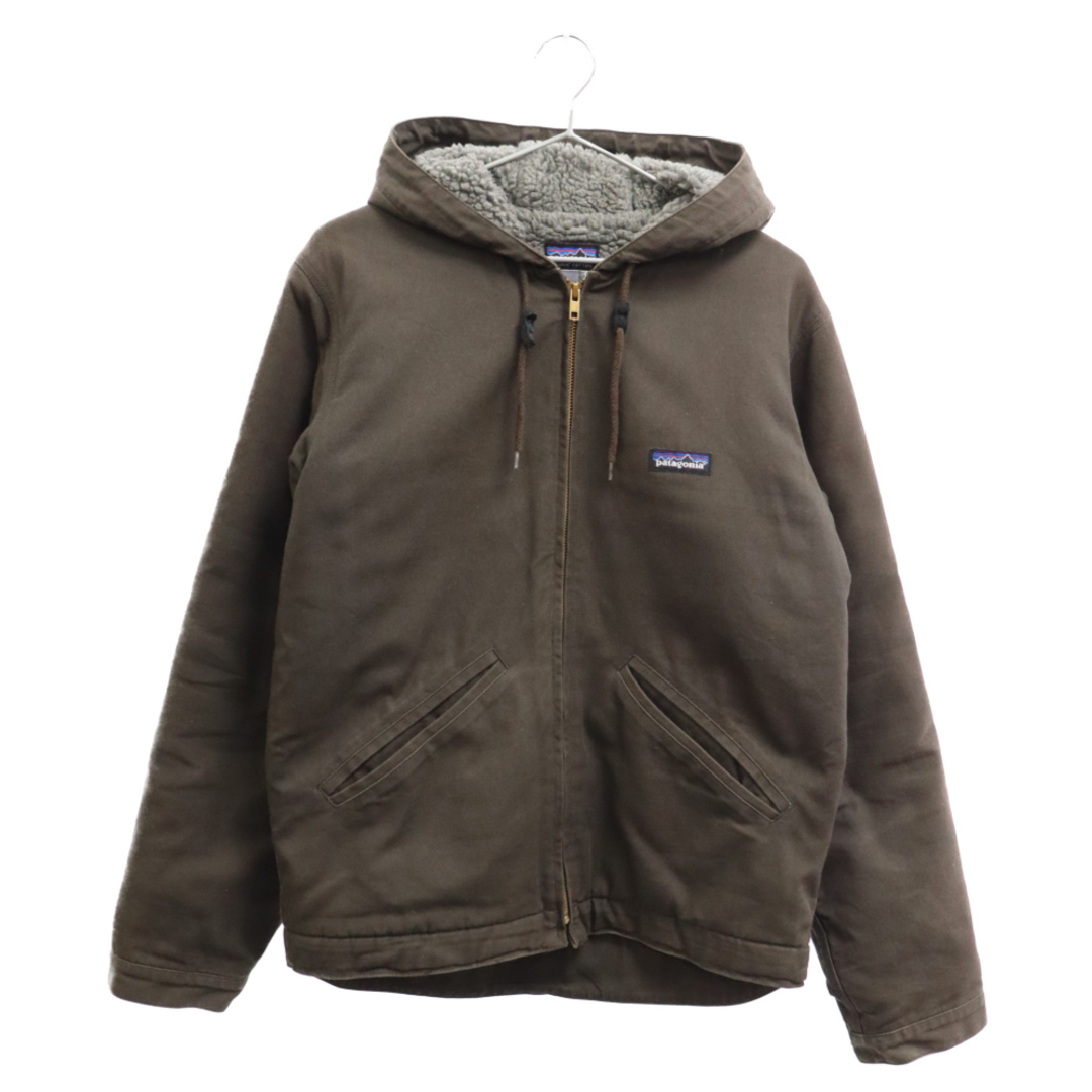 patagonia(パタゴニア)のPATAGONIA パタゴニア 90S VINATGE Rなしタグ ジップアップ 裏ボア フーデッドジャケット ブラウン メンズのジャケット/アウター(フライトジャケット)の商品写真