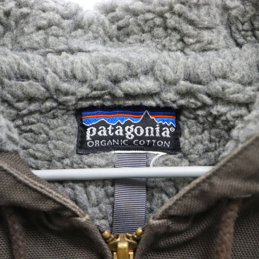 patagonia(パタゴニア)のPATAGONIA パタゴニア 90S VINATGE Rなしタグ ジップアップ 裏ボア フーデッドジャケット ブラウン メンズのジャケット/アウター(フライトジャケット)の商品写真