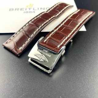 ブライトリング(BREITLING)のc169 希少【ブライトリング】22mm 740P クロコ レザー Dバックル(レザーベルト)