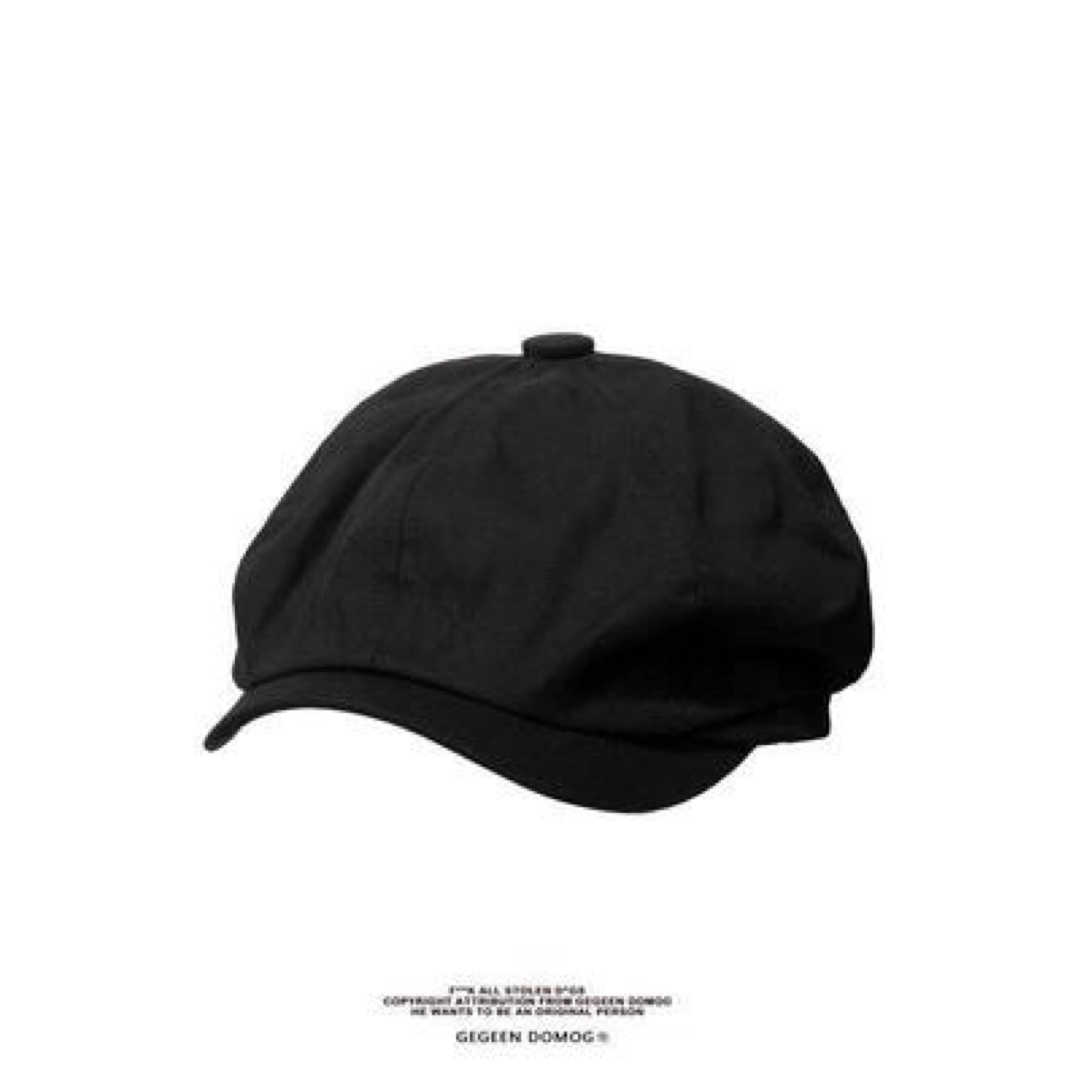 値下げ セール キャスケット ハンチング 黒 ブラック 帽子 ハット  ベレー帽 メンズの帽子(ハンチング/ベレー帽)の商品写真