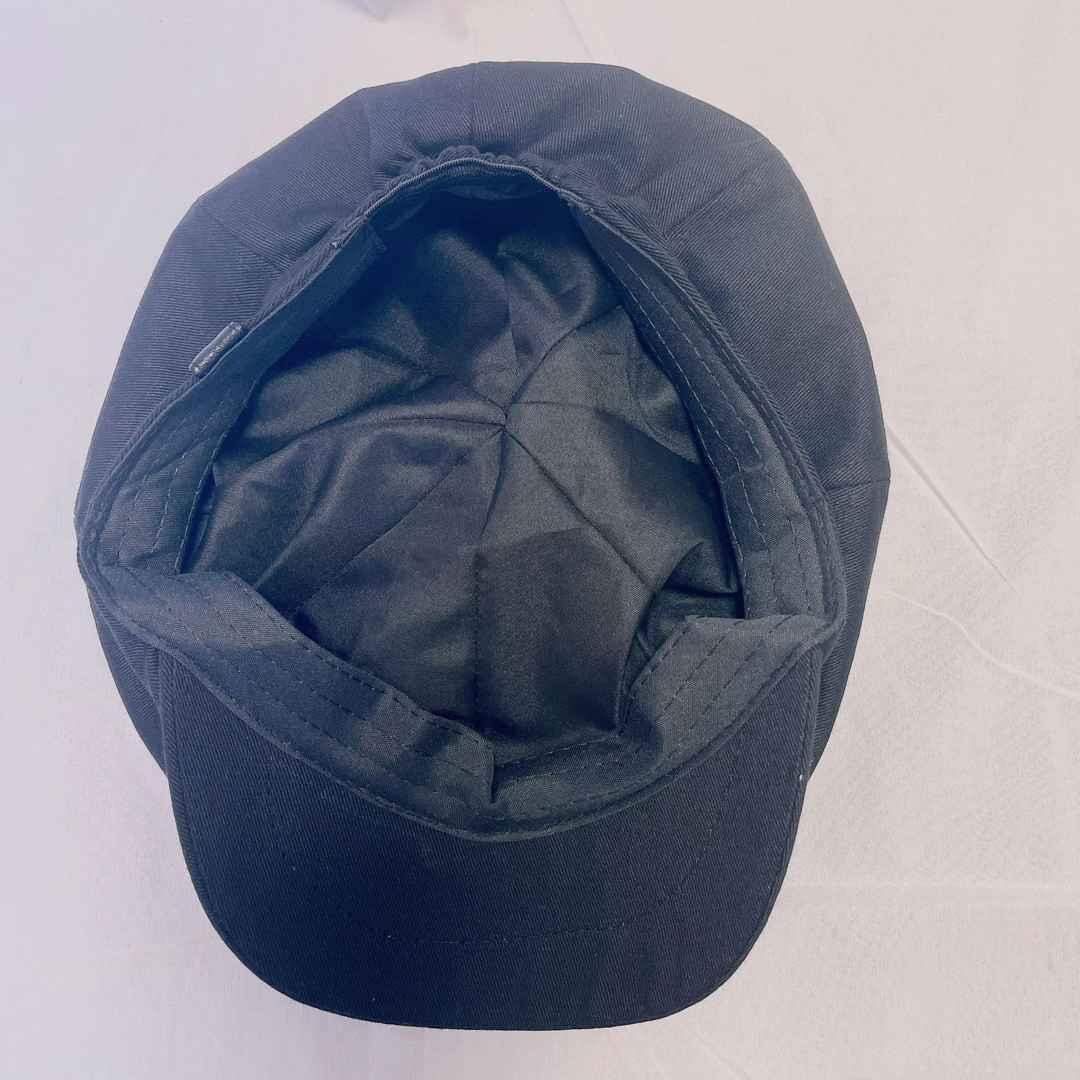値下げ セール キャスケット ハンチング 黒 ブラック 帽子 ハット  ベレー帽 メンズの帽子(ハンチング/ベレー帽)の商品写真
